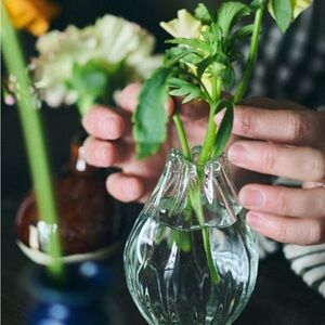 Elegant Glass Vase, Hand-Blown in Japan, Never Used
